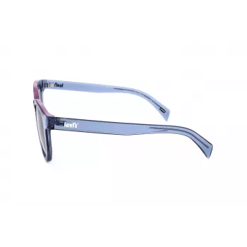 LEVI'S LV-1022-S-PJP unisex suorakaiteen muotoiset aurinkolasit - Havana-asetaattikehykset, vihreät polarisoidut linssit, 51 mm