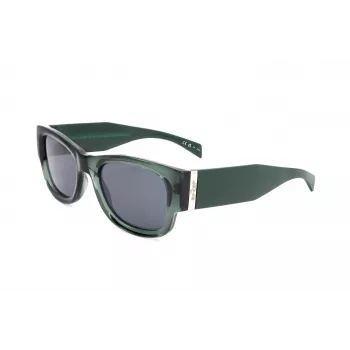 LEVI'S LV-1033-S-1ED unisex suorakaiteen muotoiset aurinkolasit - musta kehys harmaat linssit 53mm