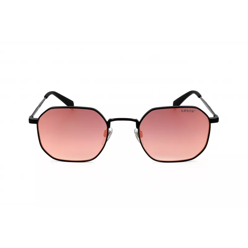 LEVI'S LV-1035-S-003 unisex-aurinkolasit, musta kehys, harmaat linssit, 51/22/140 mm