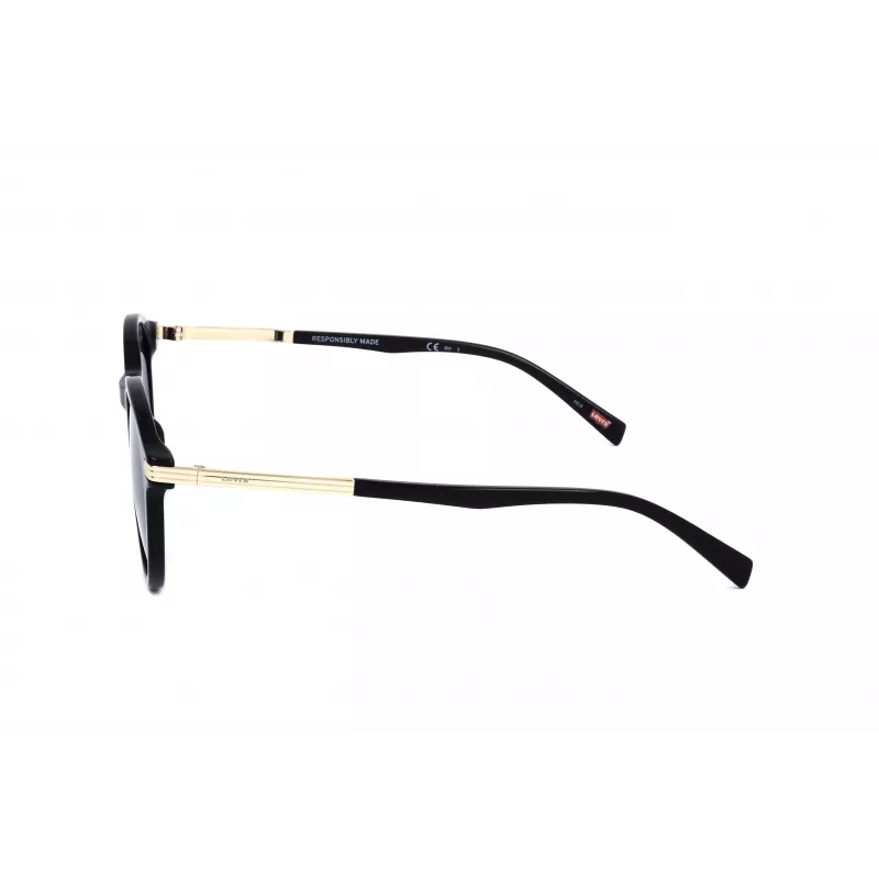 LEVI'S LV-5021-S-807 naisten kulmikkaat aurinkolasit musta/harmaa 51 mm