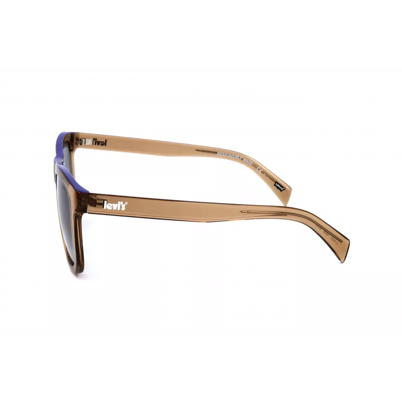 LEVI'S LV1023S09GB unisex-aurinkolasit - mattamusta kehys, harmaat linssit, 53 mm