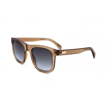 LEVI'S LV1023S09GB unisex-aurinkolasit - mattamusta kehys, harmaat linssit, 53 mm