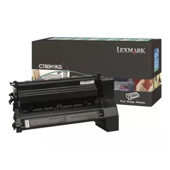 Lexmark High Yield musta alkuperäinen värikasetti (C780H1KG)