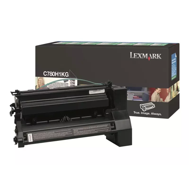 Lexmark High Yield musta alkuperäinen värikasetti (C780H1KG)