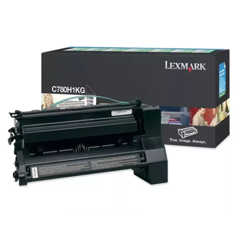 Lexmark High Yield musta alkuperäinen värikasetti (C780H1KG)