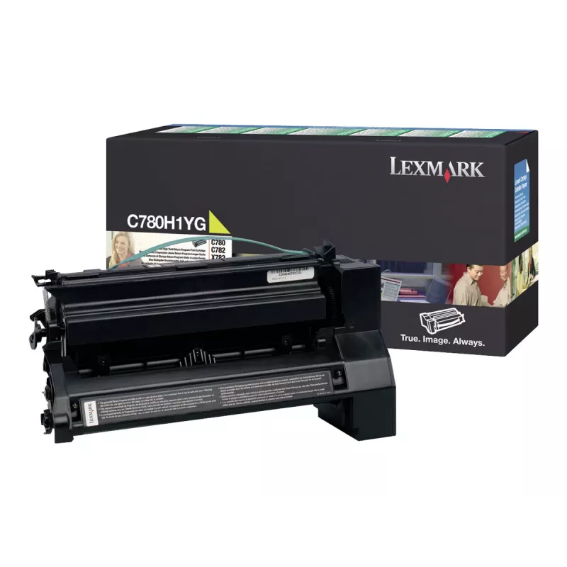 Lexmark suurikapasiteettinen - keltainen - alkuperäinen