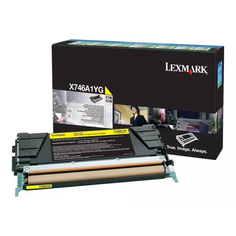Lexmark keltainen alkuperäinen värikasetti LCCP, LRP