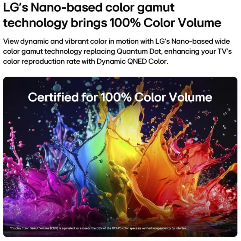 LG 50QNED7EB3C 50 tuuman QNED 4K Smart TV, α5 Gen5 AI -prosessori ja webOS