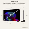 LG Electronics OLED42C6ELB 42 tuuman 4K OLED-televisio, musta, 120 Hz, triple-viritin, webOS Smart TV