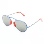 LGR AGADIR-BLUE08 unisex-aurinkolasit Havana-kehykset siniset linssit 54/20/145 mm