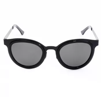 LGR FELI-BLACK01 unisex-aurinkolasit - musta kehys, tummanharmaat linssit, 47/24/145 mm
