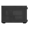 Lian Li DAN Cases B4 Wood Edition mini-torni-tietokonekotelo, Micro-ATX, saksanpähkinä-etupaneeli, musta