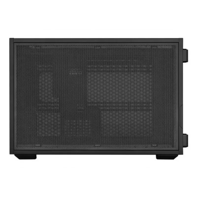 Lian Li DAN Cases B4 Wood Edition mini-torni-tietokonekotelo, Micro-ATX, saksanpähkinä-etupaneeli, musta