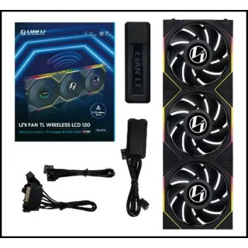 LIAN LI UNI Fan SL120 V2 120mm ARGB PWM -tuuletin 3 kpl:n pakkaus ohjaimella valkoinen