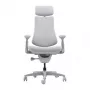 LiberNovo Omni Dynamic ergonominen toimistotuoli, harmaa, mesh, 45 cm istuinkorkeus, 3D-säädettävät käsinojat, 120 kg kantavuus