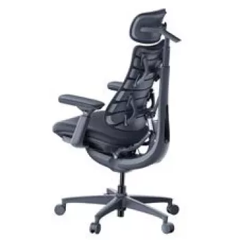 LiberNovo Omni ergonominen toimistotuoli aktiivisella selkänojalla ja hierontatoiminnolla, musta
