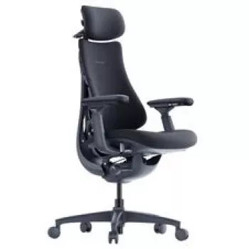 LiberNovo Omni ergonominen toimistotuoli aktiivisella selkänojalla ja hierontatoiminnolla, musta