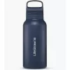 LifeStraw Go 2.0 ruostumaton teräs vesipullon suodatin 1L - Ägäisches Meer