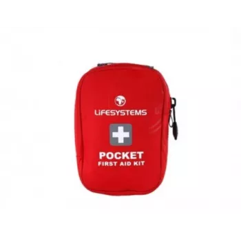Lifesystems Pocket First Aid Kit – kompakti 16-osainen matkaensiapupakkaus ripstop-nylonpussilla, punainen