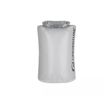 Lifeventure Ultralight DryBag 15L - harmaa, IPX6 vedenpitävä, 50g