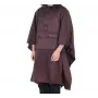 Lifeventure vedenpitävä poncho mustaherukka – ripstop-nylonia, huppu
