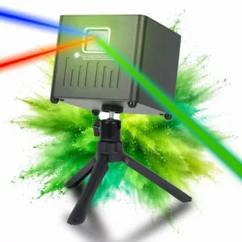 LIGHT4ME ACCU APP LASER akkukäyttöinen laserprojektori Bluetooth-sovellusohjauksella