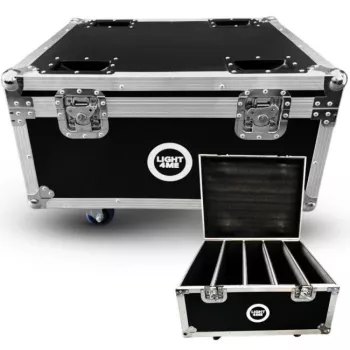 LIGHT4ME AURORA WASH HEAD CASE 4IN1 flight case 4 moving head -valaisimelle