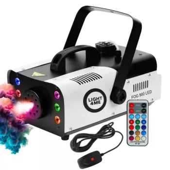 LIGHT4ME FOG 900 LED-savukone kaukosäätimellä ja RGB-LED-valoilla