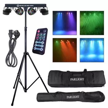 LIGHT4ME LED PAR Laser Beam Valaistussarja
