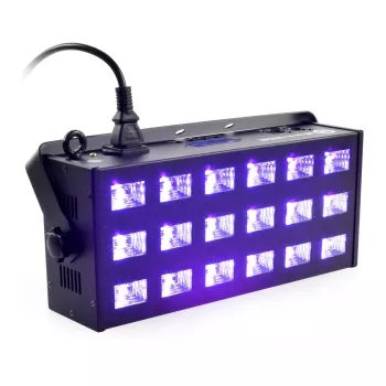 LIGHT4ME LED UV 18x3W DMX heitin + strobo