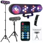 LIGHT4ME MAGIC BAR diskovalopallo LED PAR -efekti jalustalla