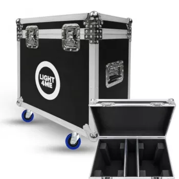 LIGHT4ME RAPID SPOT 200 CASE 2IN1 flight case 2 liikkuvalle valonheittimelle