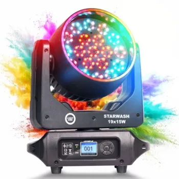 LIGHT4ME STARWASH 19x15W RGBW liikkuva head wash -valo