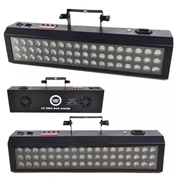 LIGHT4ME UV DMX BAR 54x3W UV LED-valotehoste
