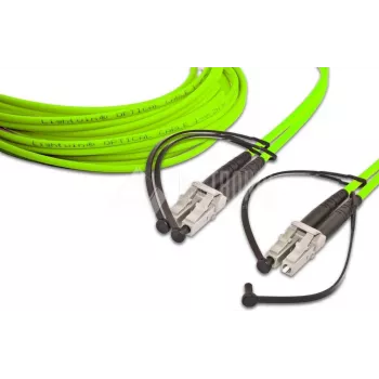 Lightwin LDP-50 LC-LC 5.0 OM5 kuitu-patchkaapeli, 5m, keltainen, duplex, 50/125µm, LSZH