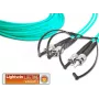 Lightwin LDP-50 ST-ST 5.0 OM3 duplex monimuotokuitu patch-kaapeli, 5 m, aqua, LSZH