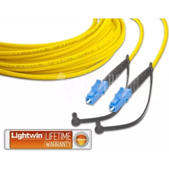 Lightwin LSP-09 LC-LC 20m OS1 yksimuotokuitupatchkaapeli, keltainen LSP-09 LC-LC 20.0