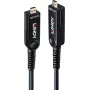 Lindy 20m kuitu-hybridi Micro-HDMI 8K60 LSZH -kaapeli irrotettavilla HDMI-liittimillä 38542