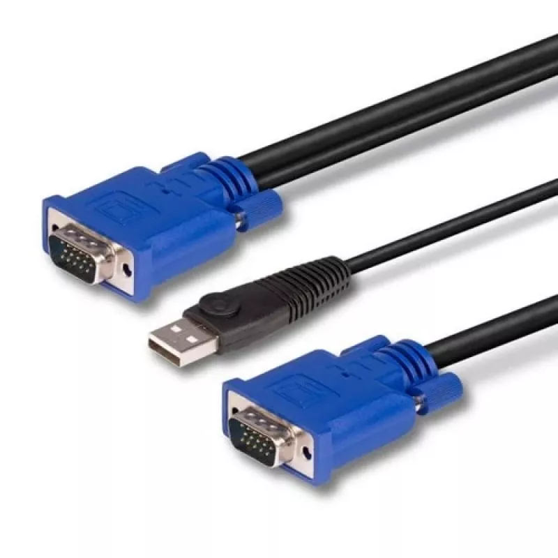 LINDY yhdistetty KVM- ja USB-kaapeli 2 m