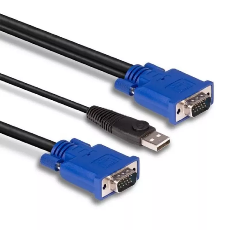 LINDY yhdistetty KVM- ja USB-kaapeli 2 m