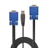 LINDY yhdistetty KVM- ja USB-kaapeli 2 m