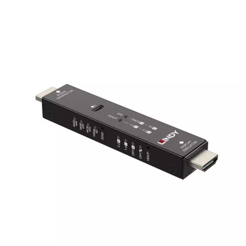 LINDY HDMI 4K60 signaaligeneraattori & näyttöemulaattori 32683