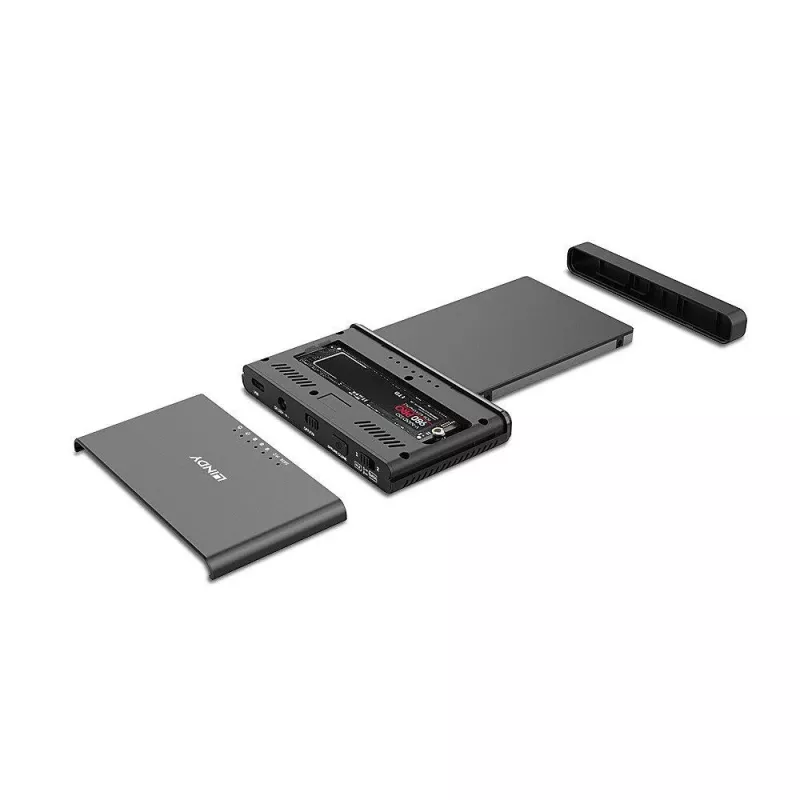 LINDY USB 3.2 Gen 2x2 Type-C - M.2 NVMe SSD-kotelo - 20 Gbit/s, alumiini