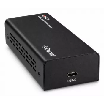 LINDY USB-C Dante In/Out -muunnin 2x2 ääniliitäntä 70617