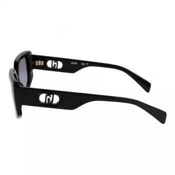 LIU JO naisten aurinkolasit LJ801S5515001 musta/harmaa perhonen oversized