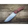 LKW Mauler VG10 Damascus Micarta kiinteäteräinen veitsi