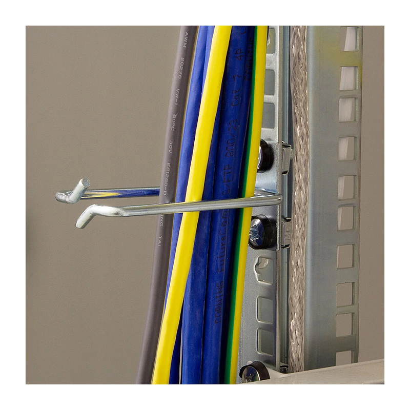 LogiLink 19 tuuman kaapelinhallintakaari 40 x 80 mm, teräs, 2 kpl