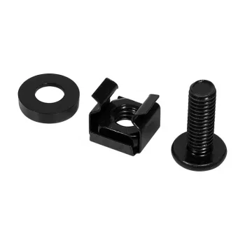 LogiLink 19 tuuman räkkikiinnityssarja M6 x 16 mm, 20 sarjaa, musta