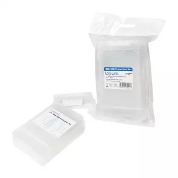 LogiLink 2.5 inch HDD-suojakotelo 2 HDD/SSD:lle, valkoinen