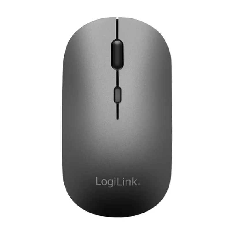 LogiLink ID0215 Bluetooth Dual-Mode Langaton näppäimistö- ja hiirisarja, harmaa/antrasiitti